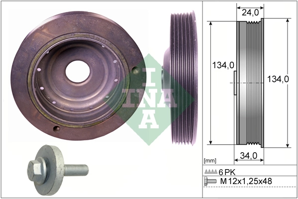 Belt Pulley Set, crankshaft